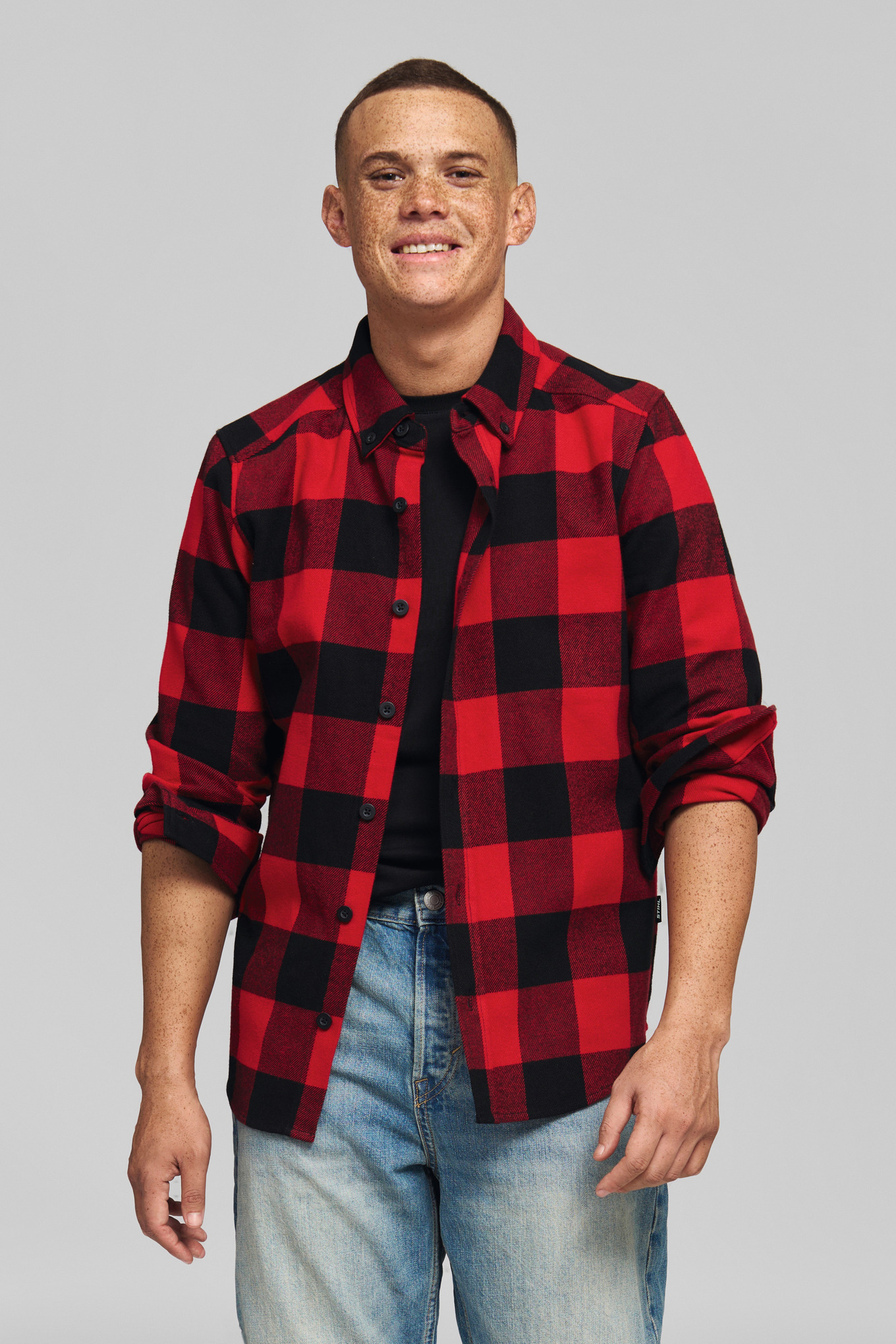 Hemd PLAID RED BLACK Unisex