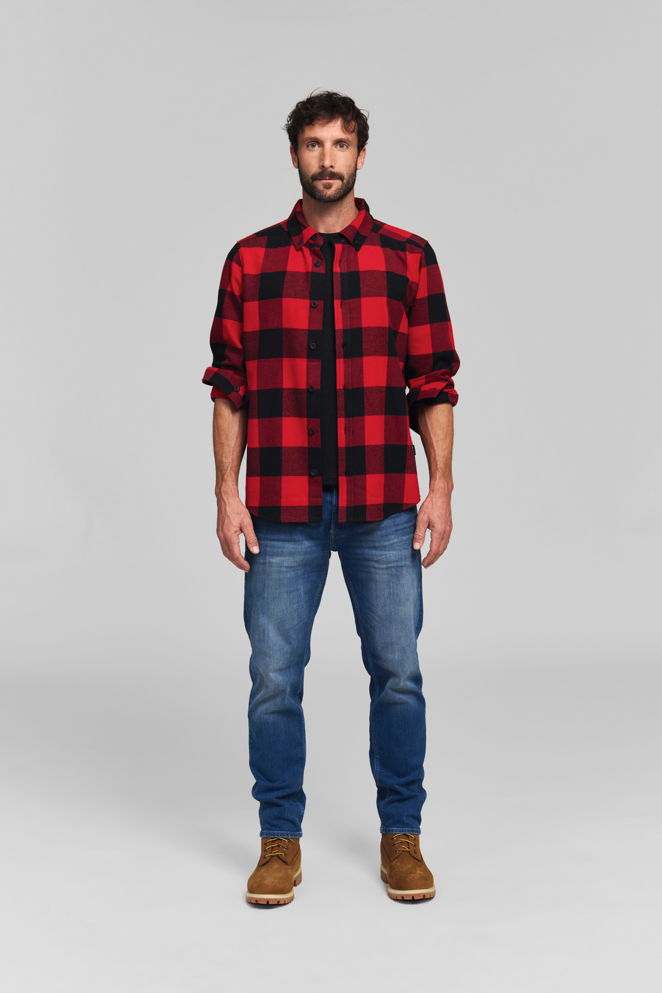Hemd PLAID RED BLACK Unisex