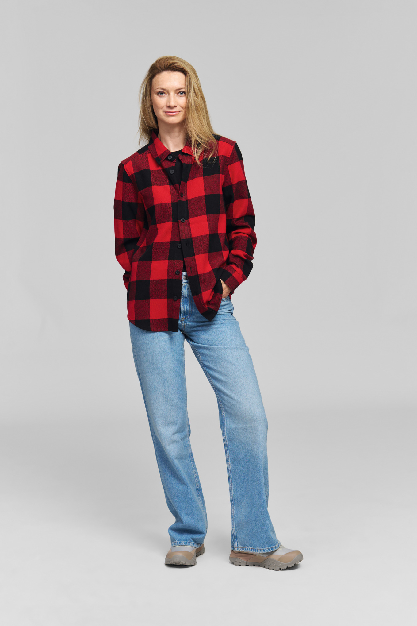Hemd PLAID RED BLACK Unisex
