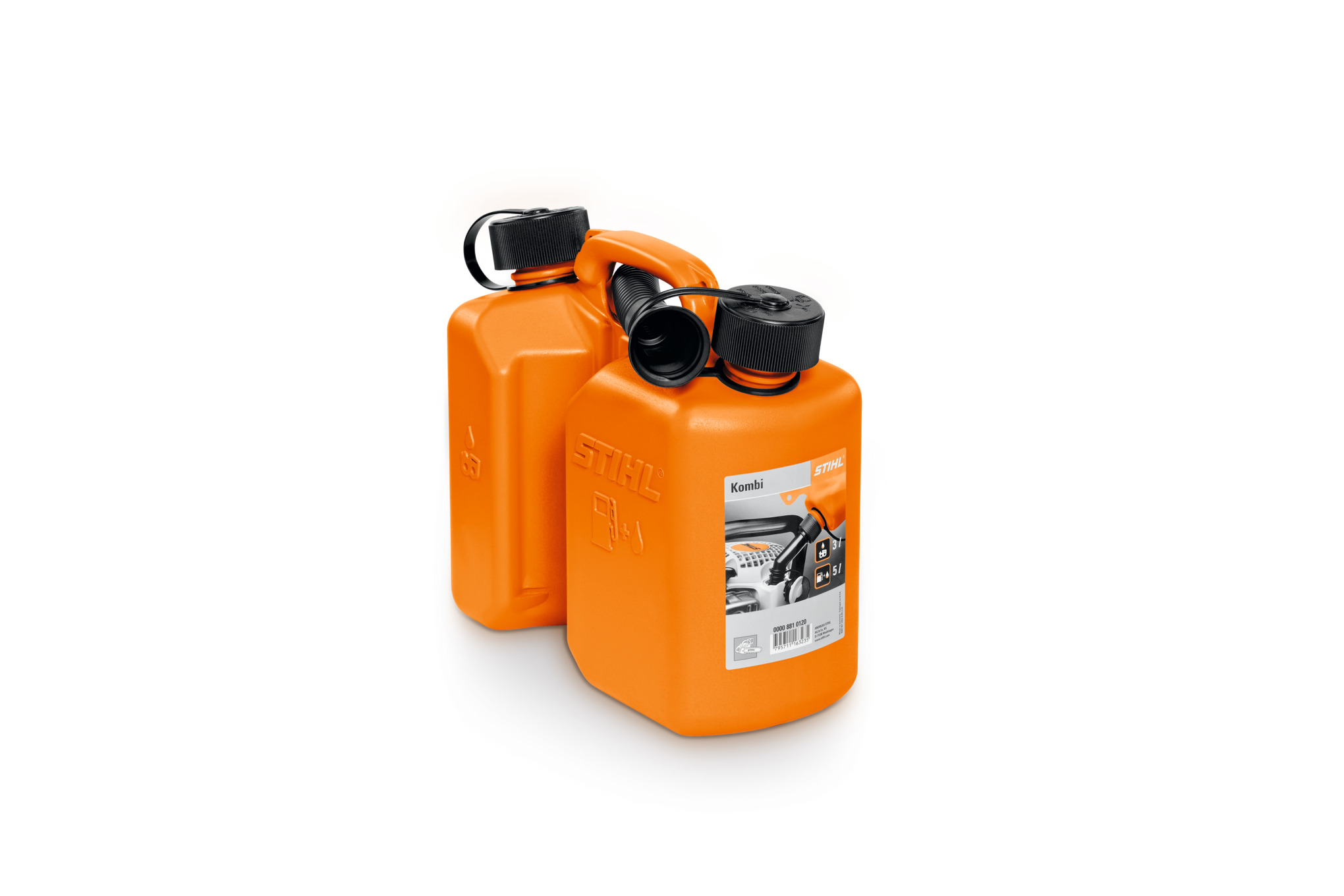 Bidon combiné, orange, 3l/1,5l