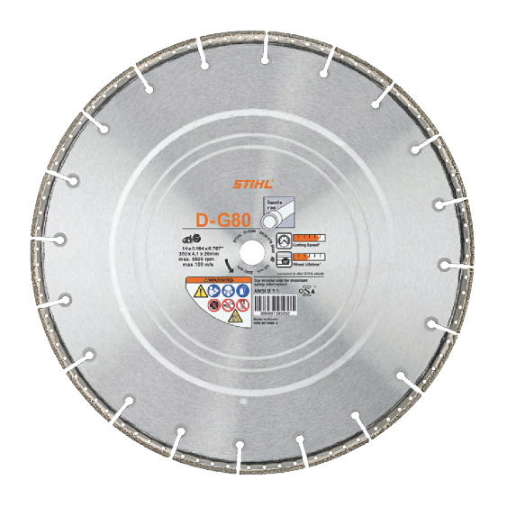 Disque à découper diamanté, fonte ductile