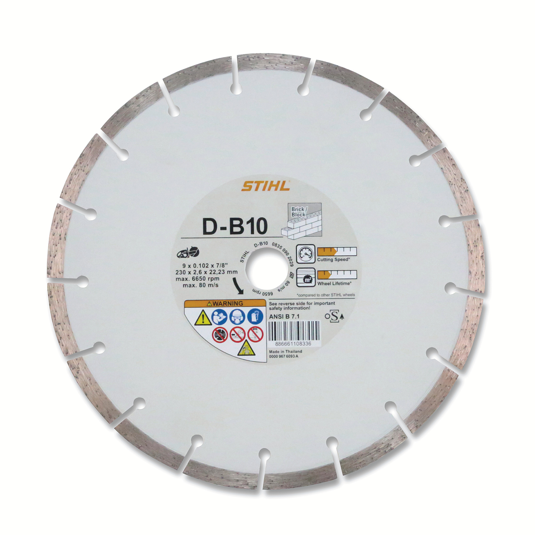 Disque à découper diamanté, béton (B)