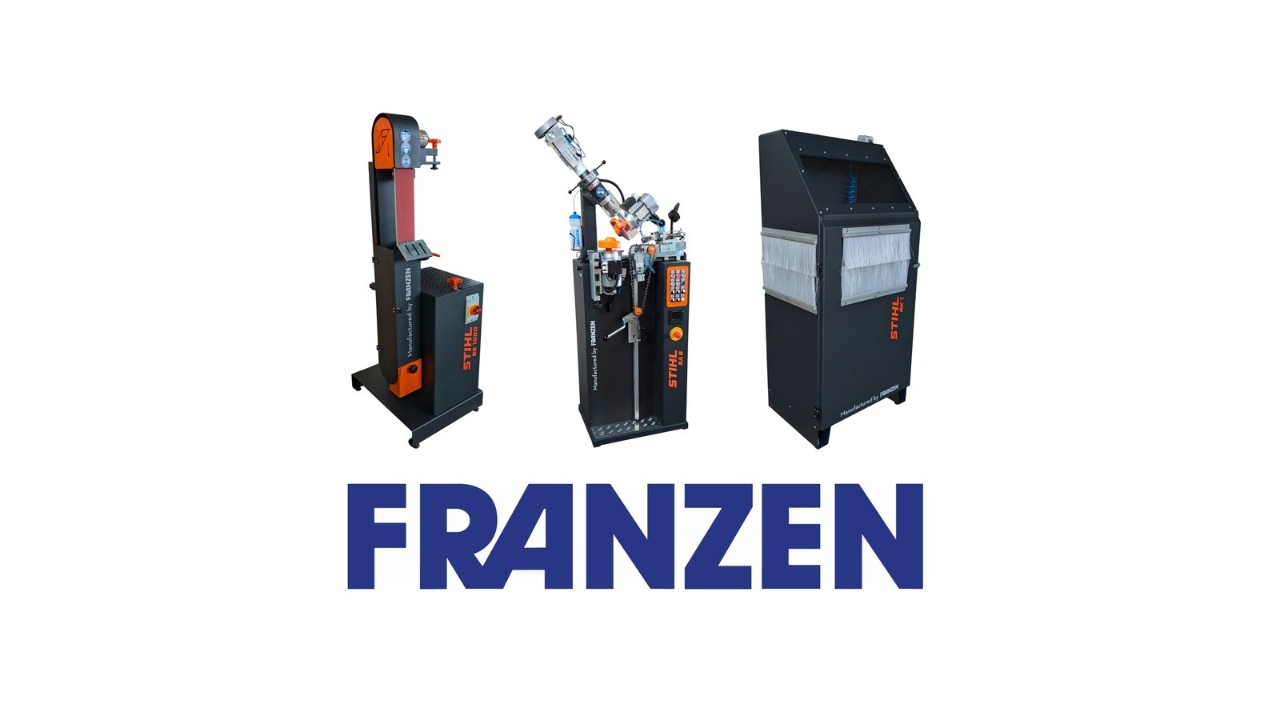 Logo de la marque Franzen au-dessus de trois appareils de la marque